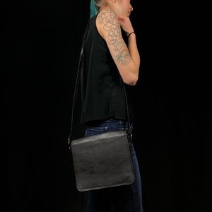 Vintage Style Black Salisburys Crossbody Purse